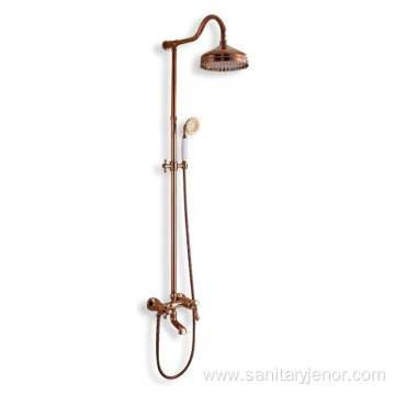 Wall-mounted bathroom shower set